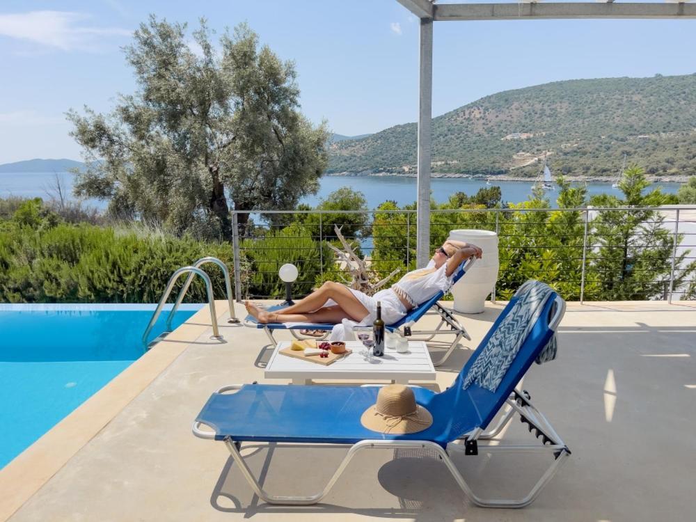 Zidanos Luxurious Sea Front Villa Marandokhórion Dış mekan fotoğraf