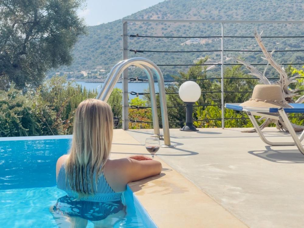 Zidanos Luxurious Sea Front Villa Marandokhórion Dış mekan fotoğraf