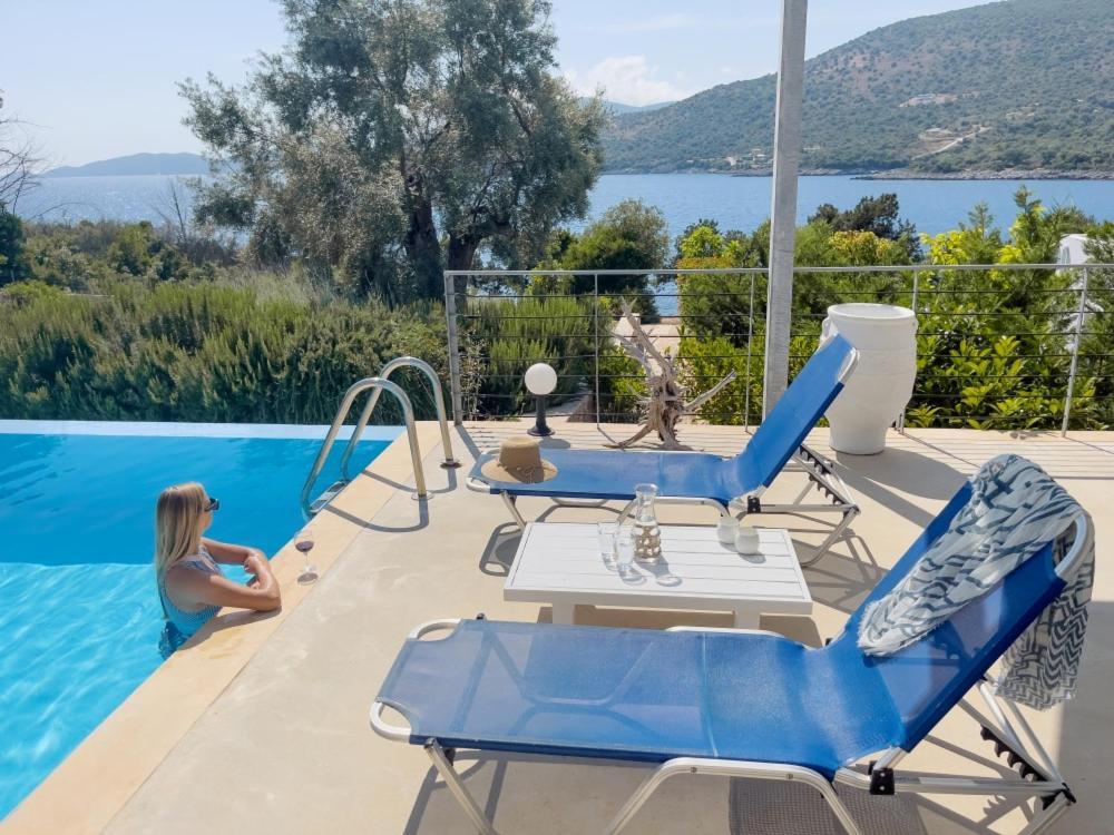 Zidanos Luxurious Sea Front Villa Marandokhórion Dış mekan fotoğraf